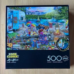 Aimee Stewart Family Campsite 500 piece Jigsaw Puzzle